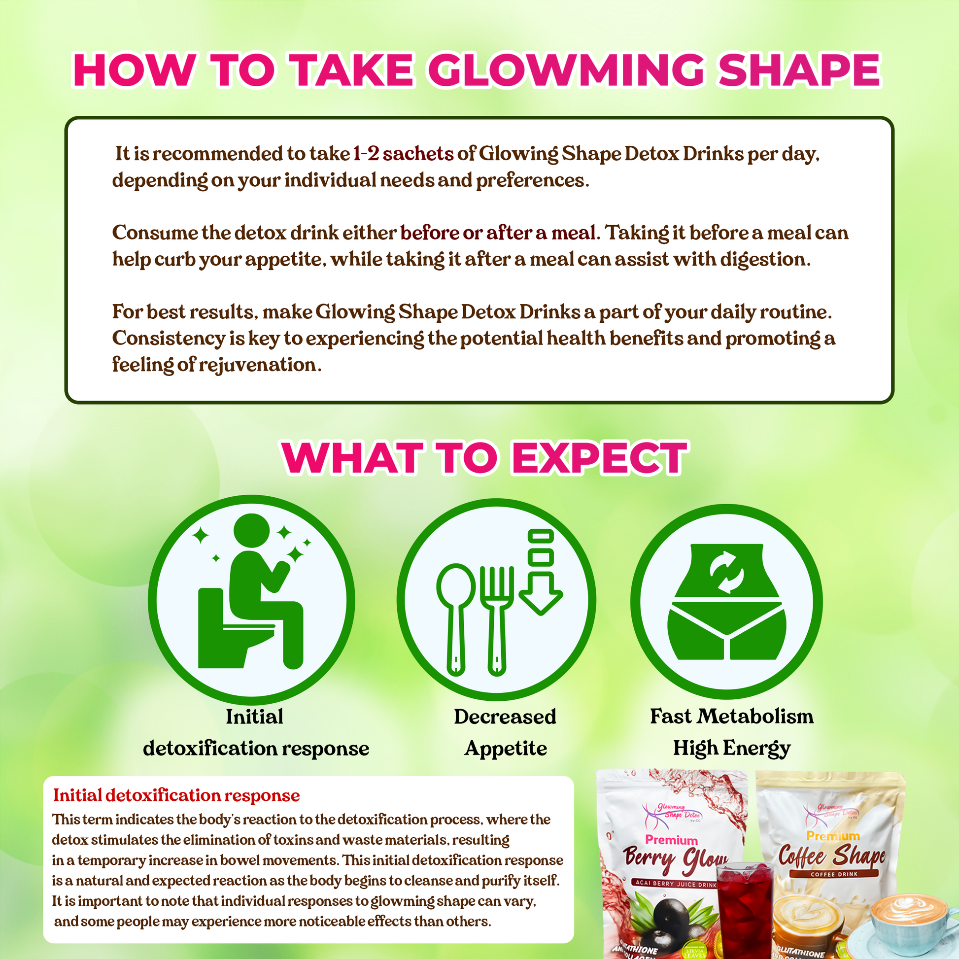GLOWMING DETOX | Premium Coffee Shape Drink