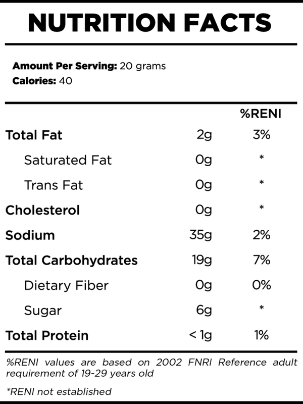 Milky Mango 240g - Nutrition Facts